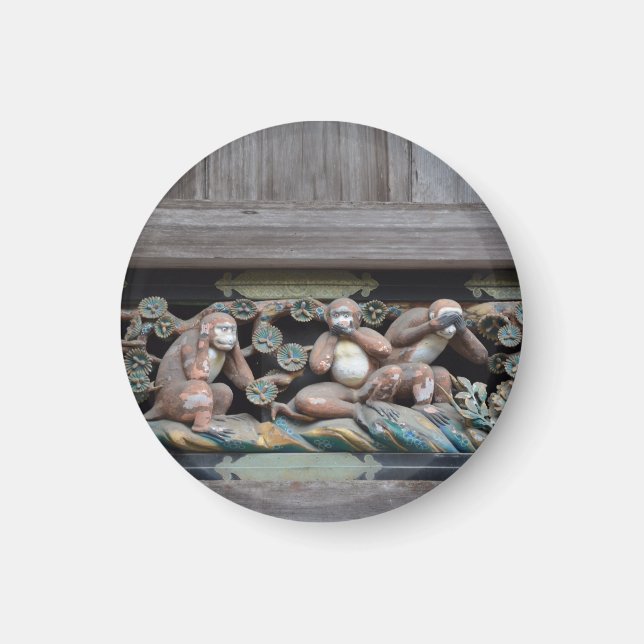 Imã os três macacos de Nikko - Three wise monkeys (Frente)