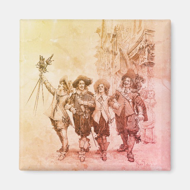 Imã Os Três Mosqueteiros de Alexandre Dumas (Frente)