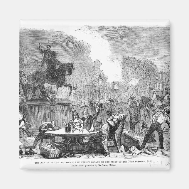 Imã Os tumultos da reforma de Bristol (Frente)