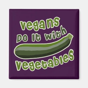 Imã Os Vegans fazem-no com vegetais