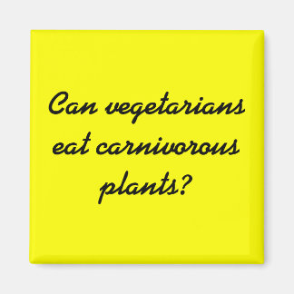 Imã Os vegetarianos podem comer plantas carnívoras?
