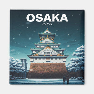 Imã Osaka Castle Japão inverno