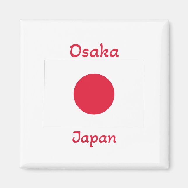 Imã Osaka Japan Flag (Frente)