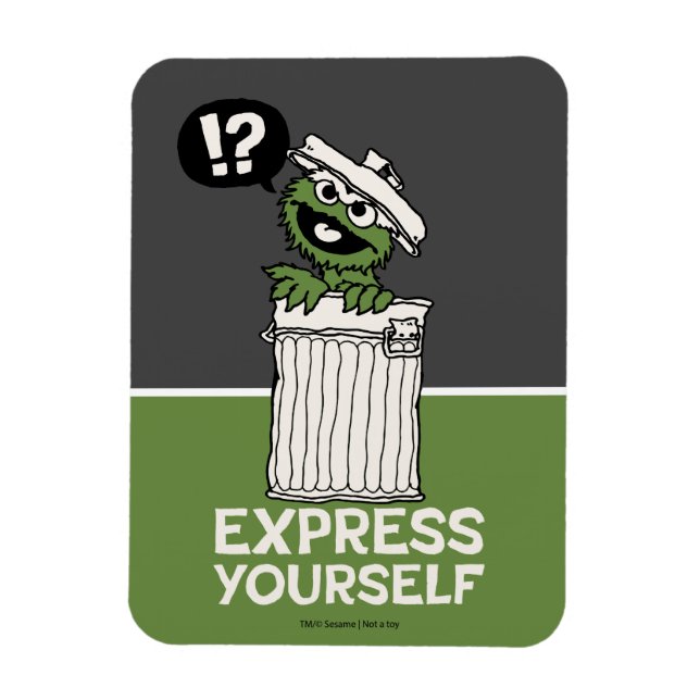 Ímã Oscar, o Grouch Expresse-se (Vertical)