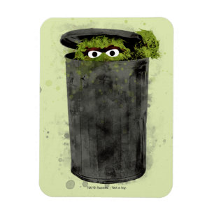 Ímã Oscar, o Grouch   Tendência da Aquarela