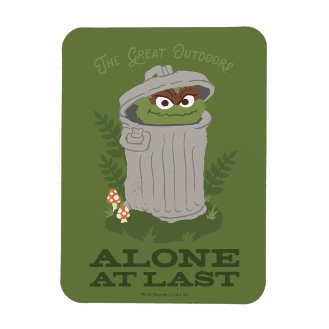 Ímã Oscar The Grouch | Excelente ao ar livre (Vertical)