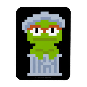 Ímã Oscar the Grouch Pixel Art