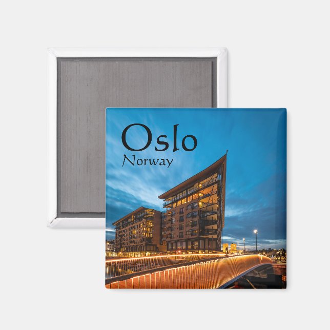 Imã Oslo à noite, Noruega (Front/Back)