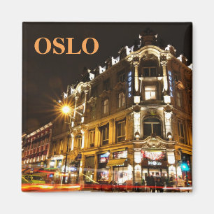 Imã Oslo, Noruega na noite