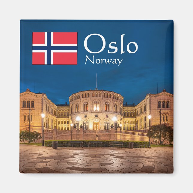 Imã Oslo Noruega Souvenir (Frente)