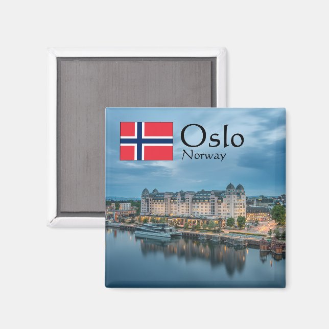 Imã Oslo Noruega Souvenir (Front/Back)