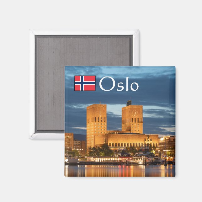 Imã Oslo Noruega Souvenir (Front/Back)
