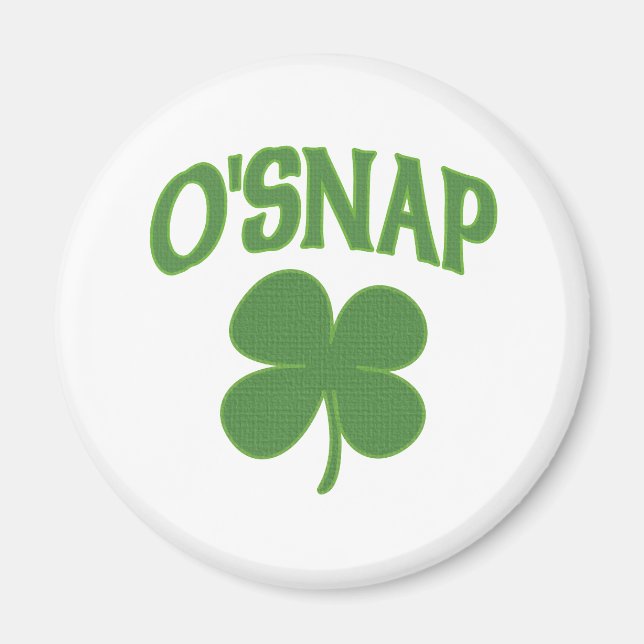 Imã O'Snap irish Shamrock (Frente)