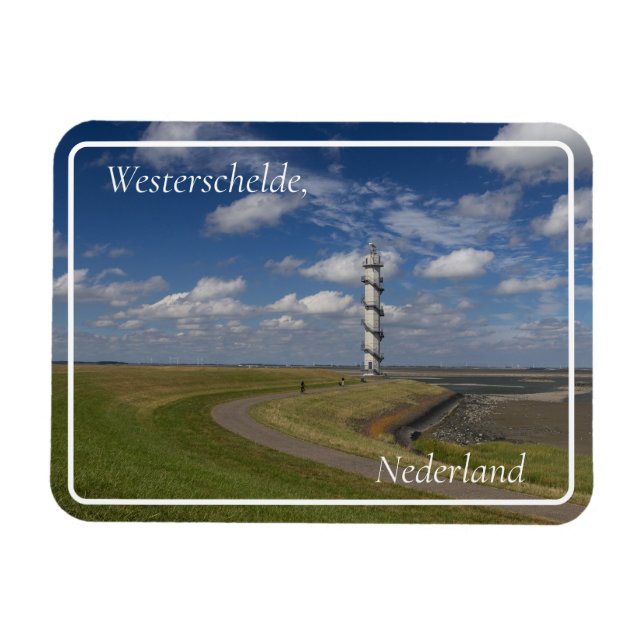 Ímã Ossenisse Radar Tower, Zeeland, Países Baixos (Horizontal)
