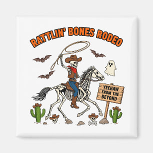Imã Ossos chocalhando Cowboy do Rodeio Esqueleto Prese