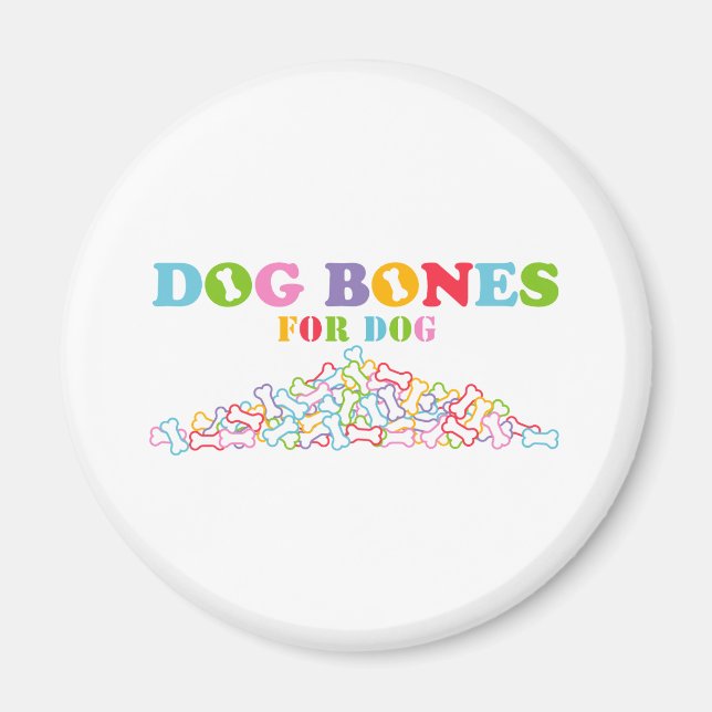 Imã Ossos de Cachorro para Cachorro (Frente)