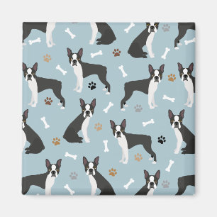 Imã Ossos e patas de Boston Terrier