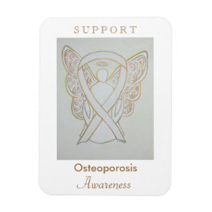 Ímã Osteoporose Sensibilização Fita Anjo Magneta