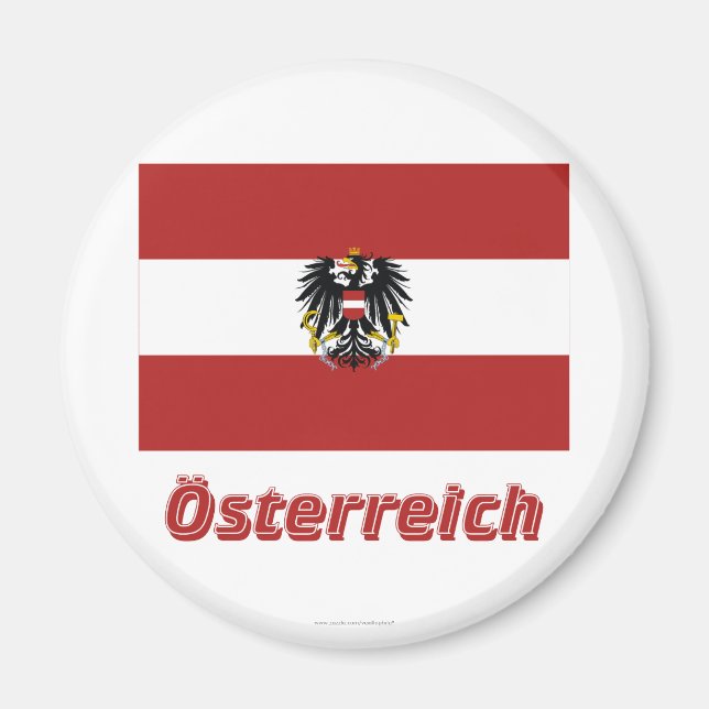 Imã Österreich Dienstflagge mit deutschem Namen (Frente)