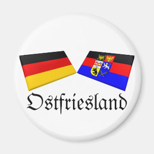 Imã Ostfriesland, azulejos da bandeira de Alemanha