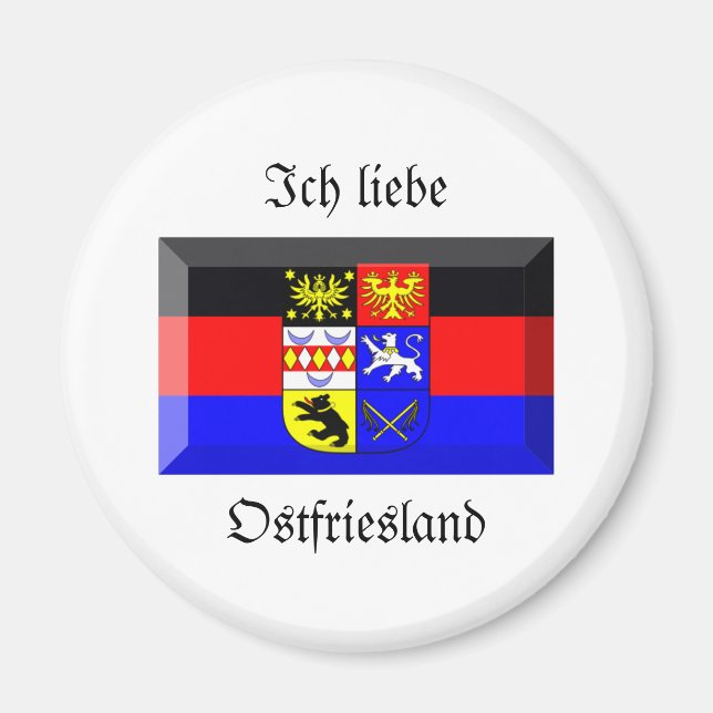Imã Ostfriesland Flag Gem (Frente)
