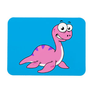 Ímã Ótima Ilustração Do Monstro Do Ness Loch.