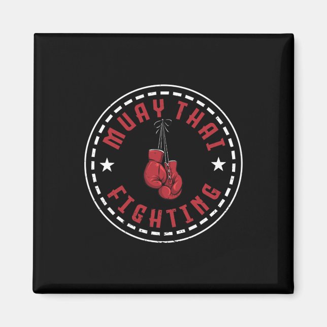 Imã Ótimo design de luta de Muay Thai Kickboxer Mma Tr (Frente)