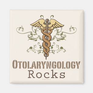 Imã Otolaringologia Rocks Caduceus Magnet