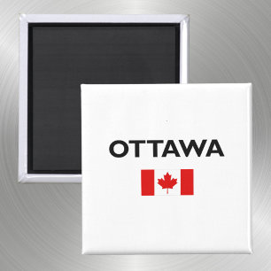 Imã Ottawa Canadá Flag Light-Color