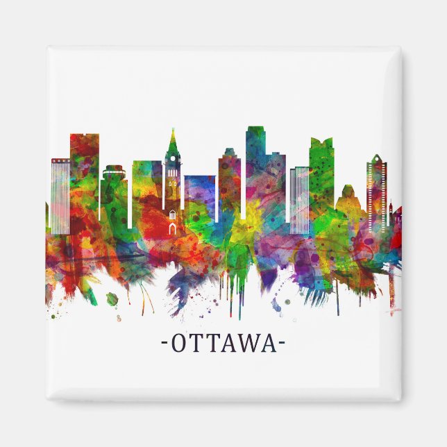 Imã Ottawa Canada Skyline (Frente)