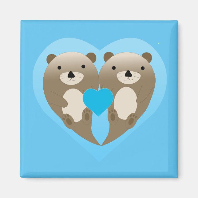 Imã Otter Love (Frente)