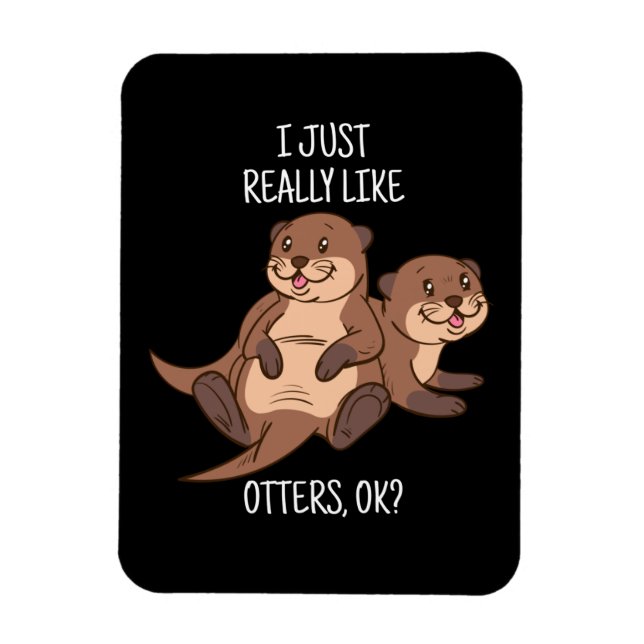 Ímã Otter Lover Women Sea Otter Gift para Homens (Vertical)