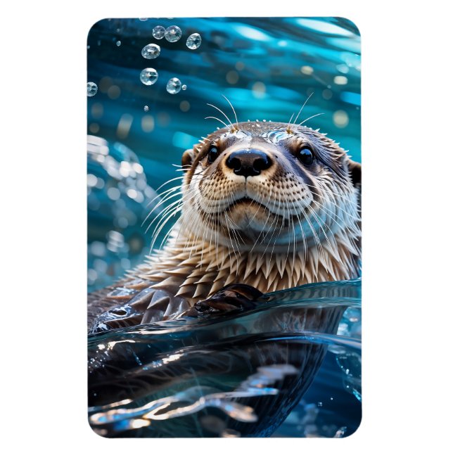 Ímã Otter Natação (Vertical)