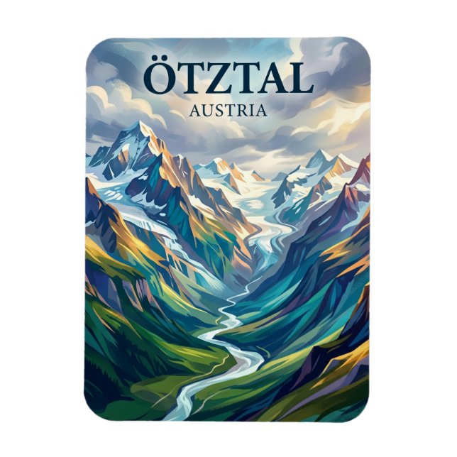 Ímã Ötztal Áustria (Vertical)