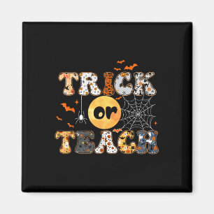 Imã Ou Ensinar Professora De Ensino De Halloween Retro