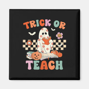 Imã Ou Ensinar Professora De Ensino De Halloween Retro