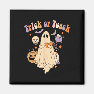 Imã Ou Ensinar Professora De Ensino De Halloween Retro