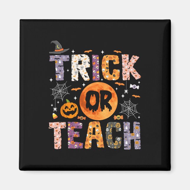 Imã Ou Ensinar Professores Engraçados Halloween Ghost (Frente)