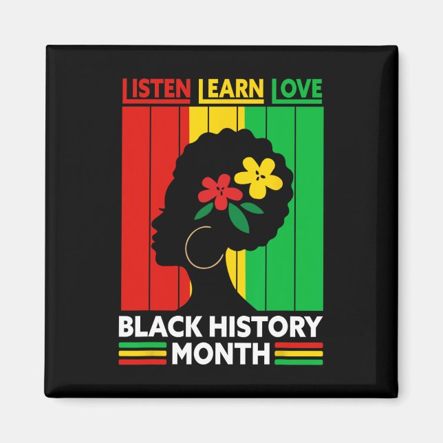 Imã Ouça Aprenda Ame Mês da História Negra Afro-Americ (Frente)