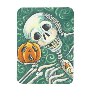 ÍMÃ OUÇA O SEU BOMBEIRO, HALLOWEEN SKELLY MAGNET
