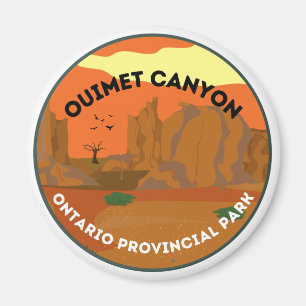 Imã Ouimet Canyon Ontario Provincial Park Magnet