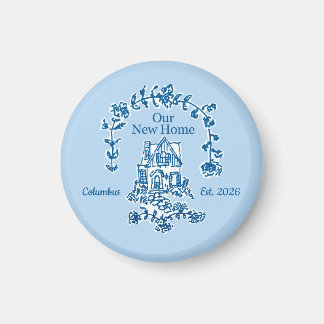 Imã Our New Home graphic magnet