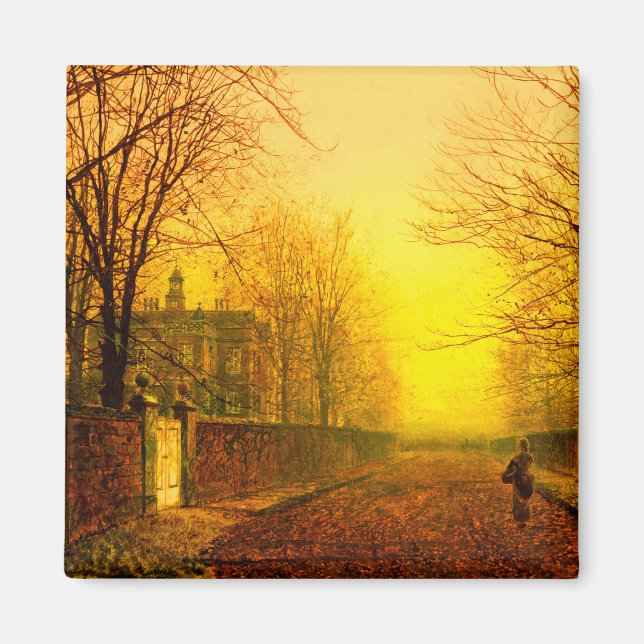 Imã Ouro Autumn John Atkinson Grimshaw (Frente)