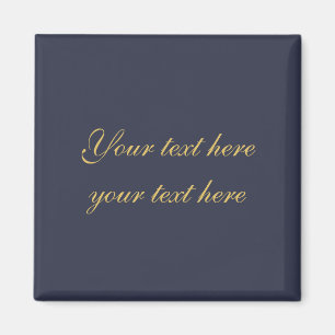 Imã Ouro Azul Profissional Minimalista Tendência Texto