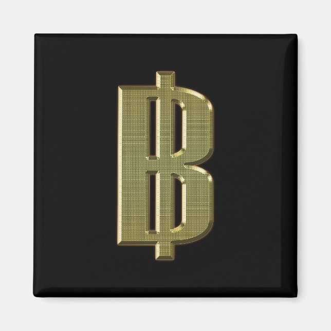 Imã OURO BAHT SGN ฿ Moeda Tailandesa ฿ (Frente)