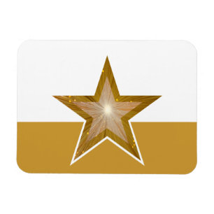 Ímã Ouro branco com íman flexível "Dourado"