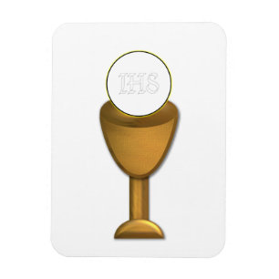 Ímã Ouro Chalice e Anfitrião - Comunidade Santa