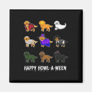 Imã Ouro de diversão Cachorro do Reitor Feliz Hallowee