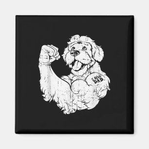 Imã Ouro Doodle Biceps Tattoo Dog Breed - Pet I Love