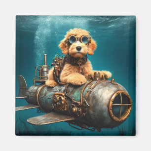 Imã Ouro Doodle Puppy Magnet